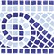 Mosiac Waves Wall Stencil | 2109 by Designer Stencils | Outdoor Stencils | Reusable Art Craft Stencils for Painting on Walls, Canvas, Wood | Reusable Plastic Paint Stencil for Home Makeover | Easy to Use & Clean Art Stencil